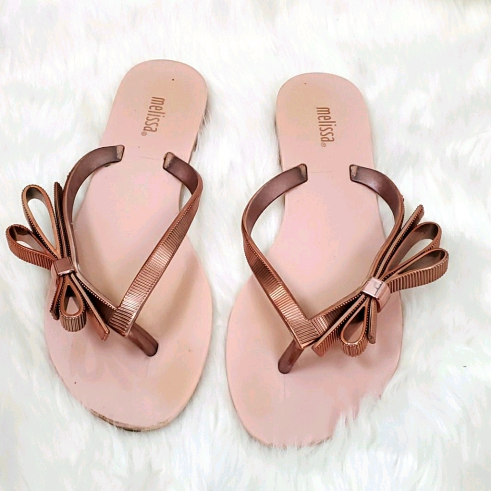 Melissa shoes sandals flip flops girl size 4